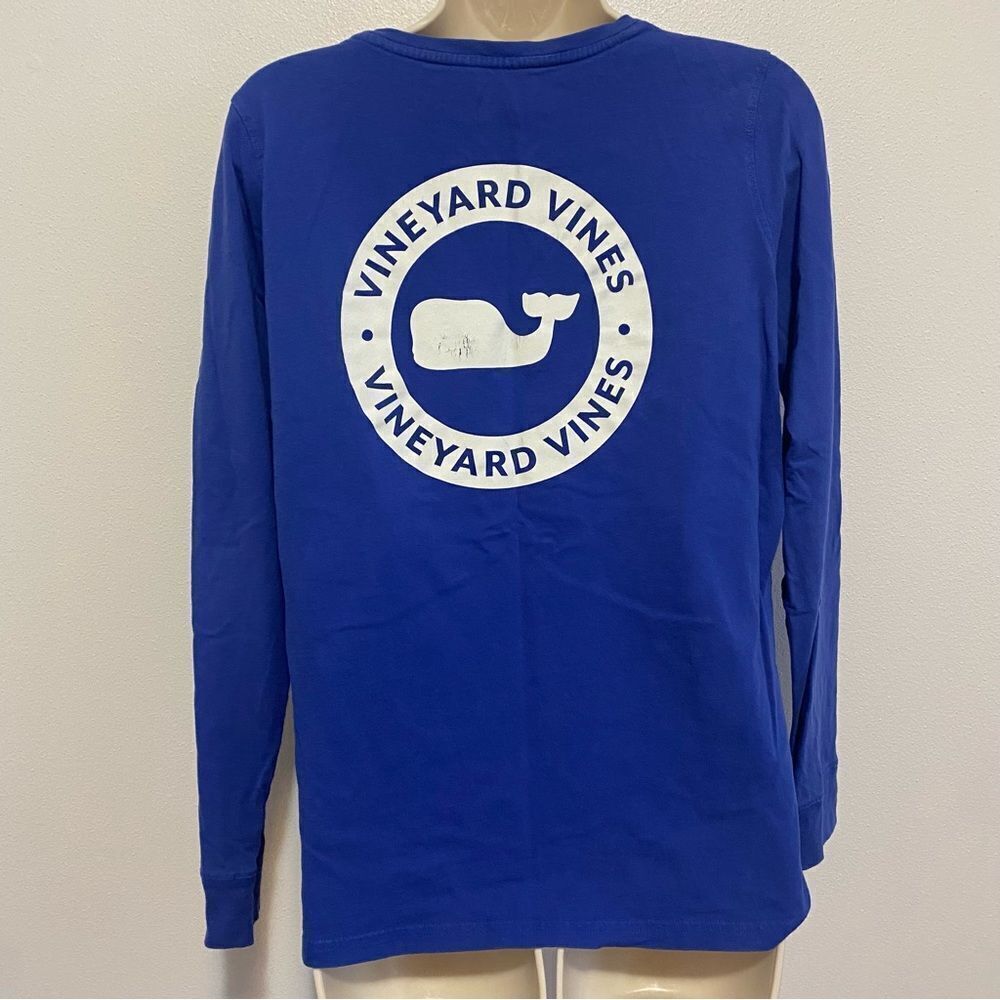 VINEYARD VINES Blue Crewneck Long Sleeve Shirt - Picture 3 of 10